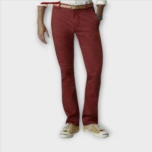 NWT Dockers Arkansas Razorback Game Day GO HOGS Khaki Chinos ~sz 33×32